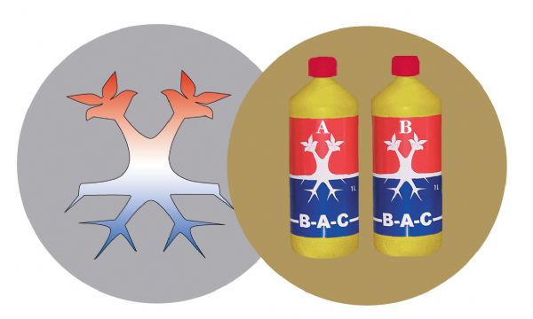 BAC Hydro Grow A&B 1 л Удобрение для гидропоники на стадию роста 1 л