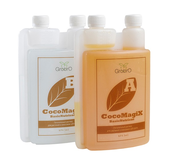GroBro CocoMagiX A&B 1 л GroBro CocoMagiX A&B 1 л двухкомпонентное удобрение для кокоса 1 л