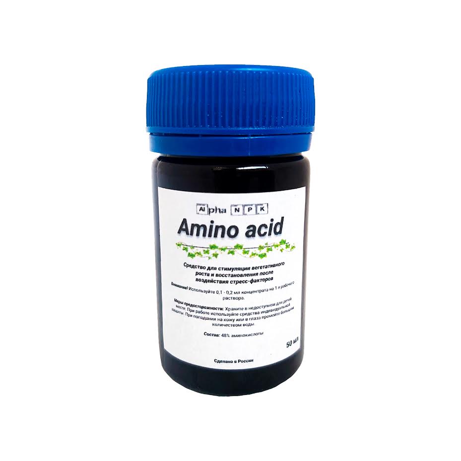 Alpha NPK Amino Acid 50 мл Alpha NPK Amino Acid 50 мл комплекс аминокислот 50 мл