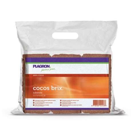 Plagron Cocos Bricks Брикет кокоса 9 л готового субстрата