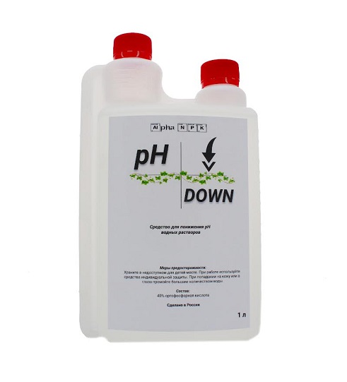 Alpha NPK PH Down 1 л концентрированный РН-даун 1 л