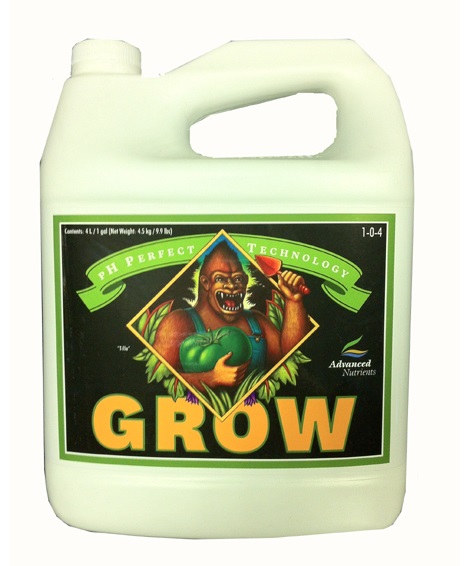 Advanced Nutrients Grow 4 л удобрение трехкомпонентной серии 4 л