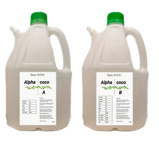 Alpha NPK Coco A&B 4 л удобрение для кокосового субстрата 4 л